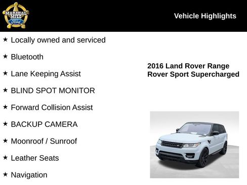 Used 2016 Land Rover Range Rover Sport Supercharged image 2