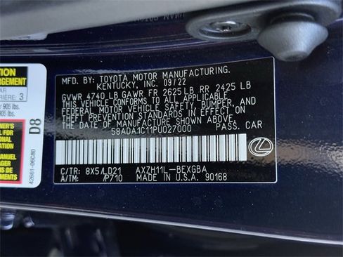 Used 2023 Lexus ES 300h w/ Premium Package image 33