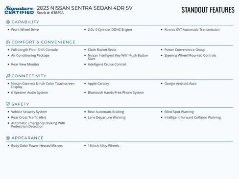 Used 2023 Nissan Sentra SV image 2