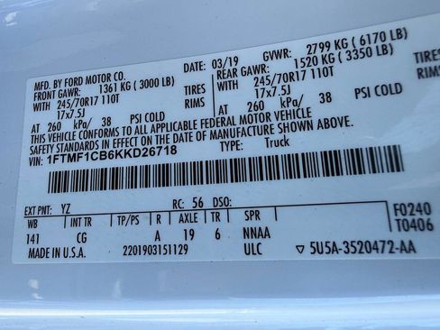 Used 2019 Ford F150 XL w/ Equipment Group 101A Mid RWD image 35