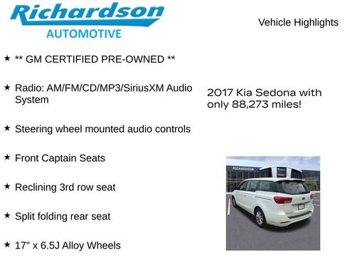 Used 2017 Kia Sedona L FWD image 10