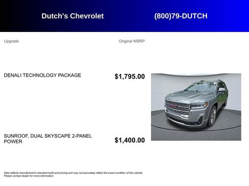 Used 2023 GMC Acadia Denali w/ Denali Technology Package AWD/4WD image 5