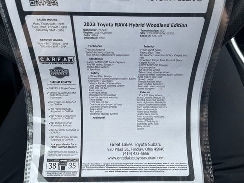 Used 2023 Toyota RAV4 AWD Hybrid image 27