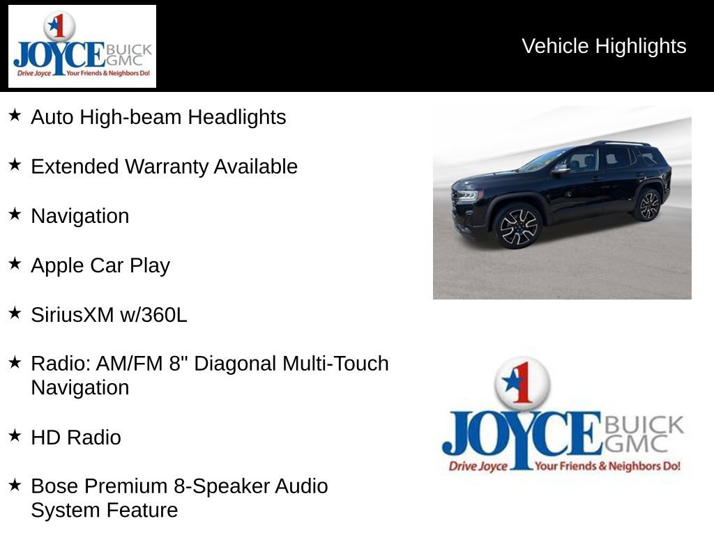 Certified 2021 GMC Acadia SLT w/ Elevation Edition FWD image 25
