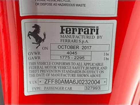 Certified 2018 Ferrari 488 Spider image 26
