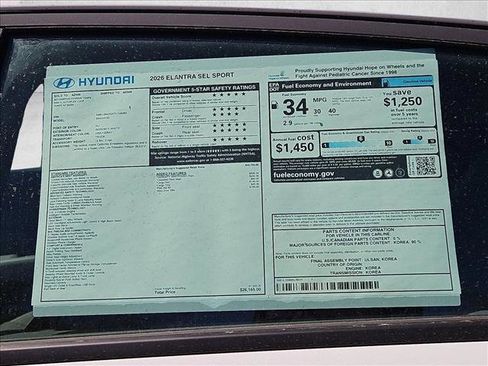 New 2026 Hyundai Elantra Sport image 18