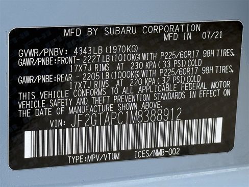 Used 2021 Subaru Crosstrek 2.0i Premium w/ Popular Package #3 image 26