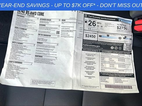 Used 2025 Volvo XC40 B5 Core w/ Protection Package Premier image 31