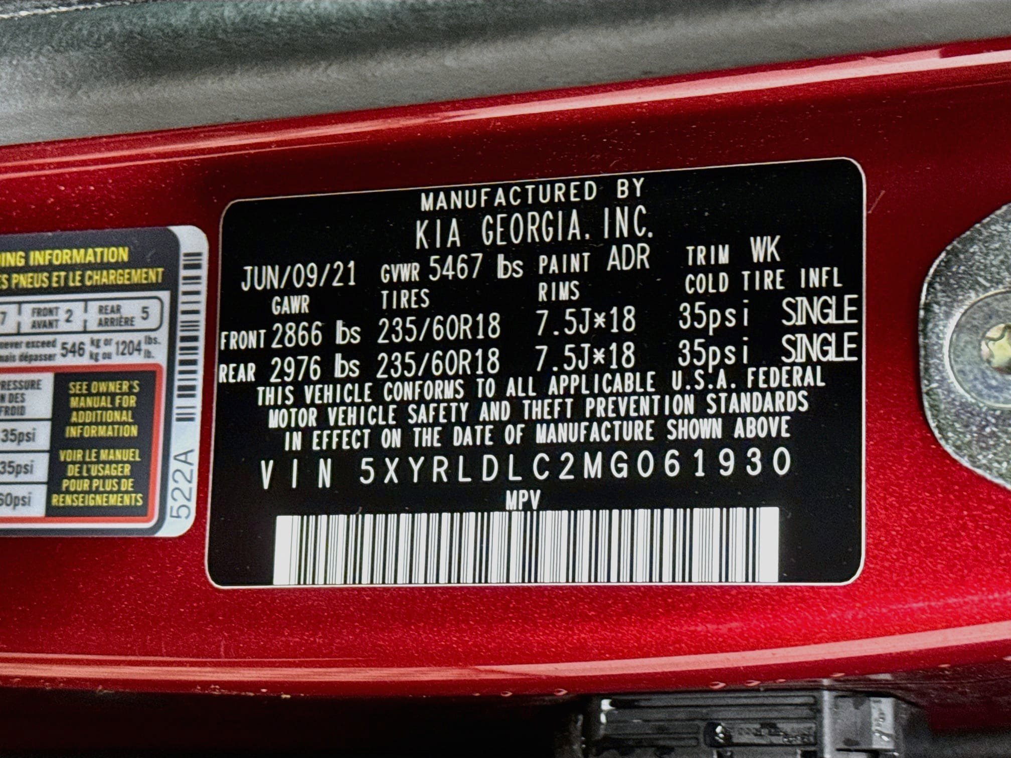 Used 2021 Kia Sorento S w/ Panoramic Sunroof Package AWD/4WD image 29