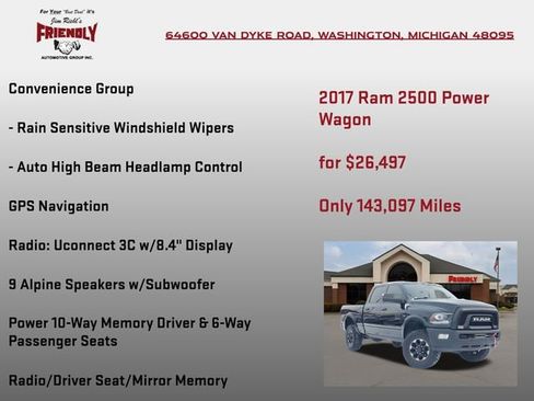 Used 2017 RAM 2500 Power Wagon w/ Leather & Luxury Group image 25