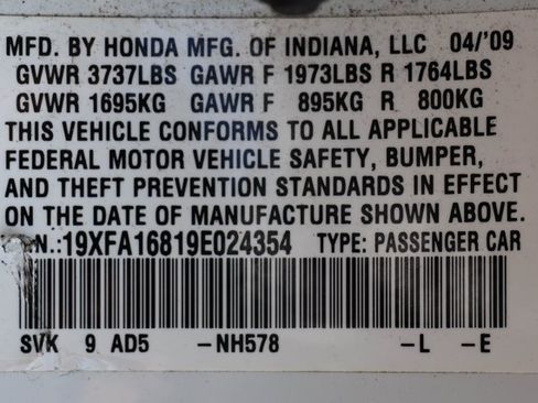 Used 2009 Honda Civic EX image 16