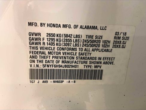 Used 2018 Honda Pilot Touring image 35