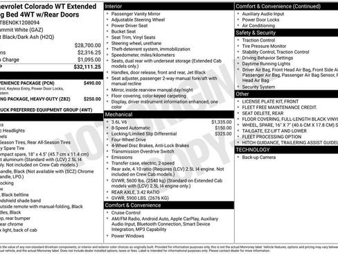 Used 2019 Chevrolet Colorado W/T w/ WT Convenience Package image 17