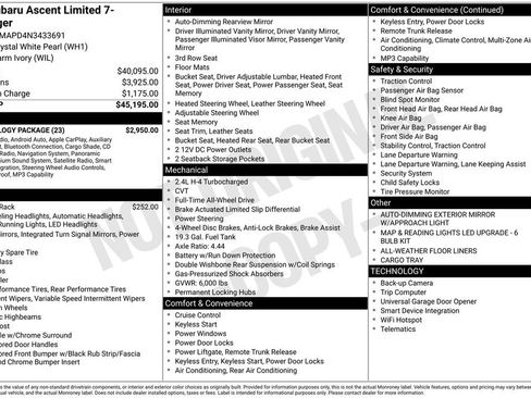 Used 2022 Subaru Ascent Limited w/ Technology Package image 24