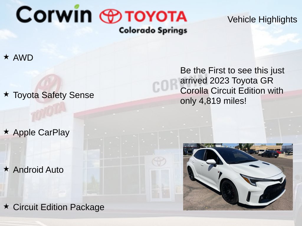 Used 2023 Toyota Corolla GR AWD/4WD image 2