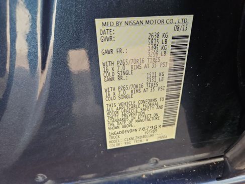 Used 2015 Nissan Frontier SV w/ SV Value Truck Package image 29