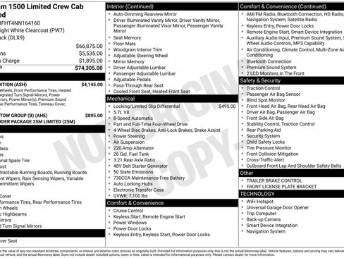Used 2022 RAM 1500 Limited w/ Night Edition AWD/4WD image 3