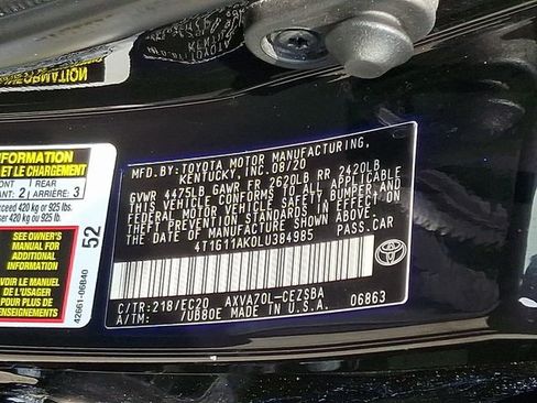Used 2020 Toyota Camry SE FWD image 25