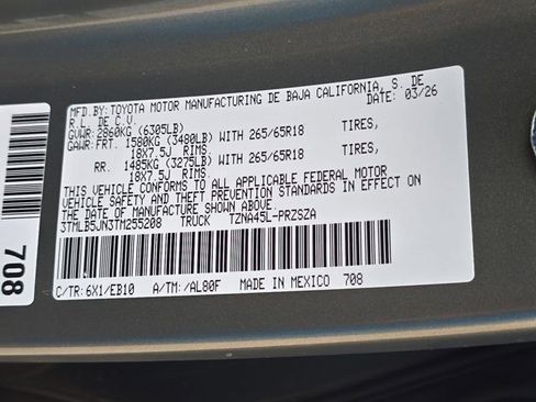 New 2026 Toyota Tacoma Limited AWD/4WD image 35