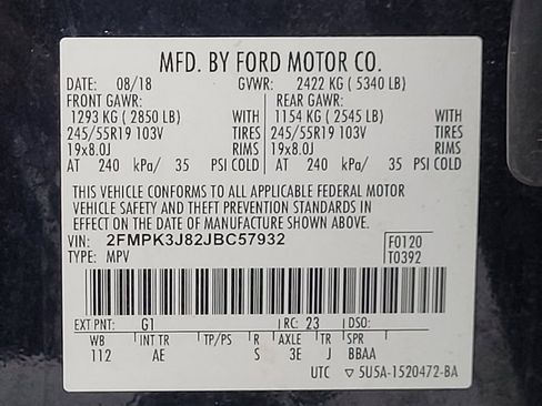 Used 2018 Ford Edge SEL w/ Equipment Group 201A FWD image 33