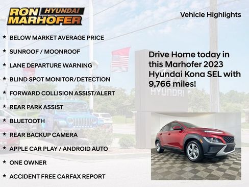 Certified 2023 Hyundai Kona SEL w/ Convenience Package FWD image 16