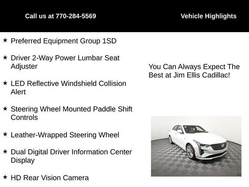 Certified 2024 Cadillac CT4 Premium Luxury w/ Climate Package image 5