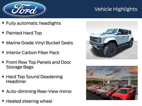 New 2026 Ford Bronco Raptor w/ Interior Carbon Fiber Pack AWD/4WD image 12