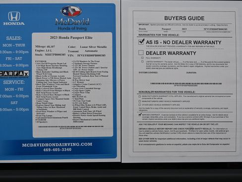Used 2023 Honda Passport Elite image 45