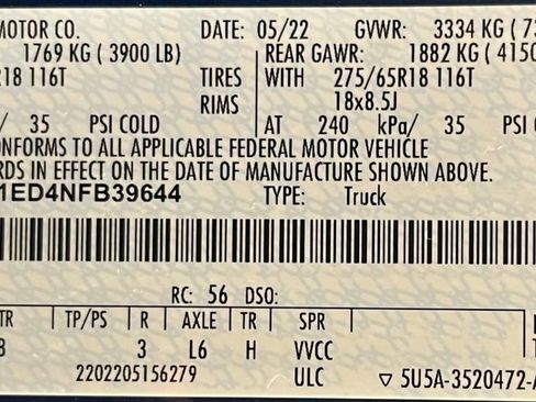 Used 2022 Ford F150 Lariat w/ Max Trailer Tow Package AWD/4WD image 60
