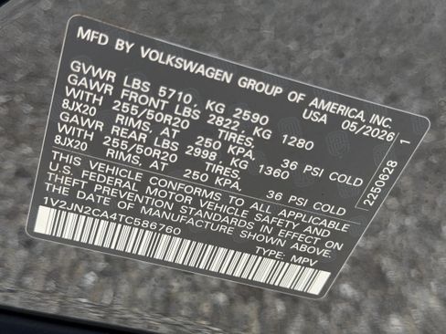 New 2026 Volkswagen Atlas SE FWD image 37