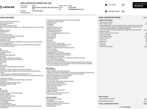 Used 2024 Lexus RX 350 Premium Plus w/ Convenience Package image 5