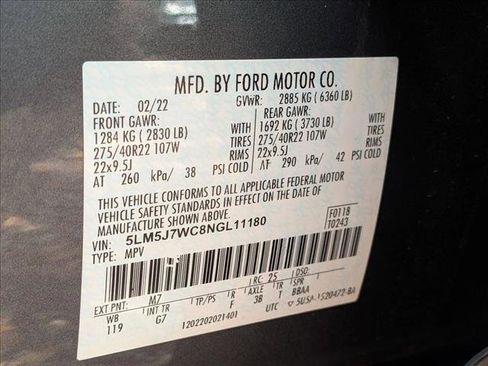 Used 2022 Lincoln Aviator Reserve w/ Equipment Group 201A RWD image 19