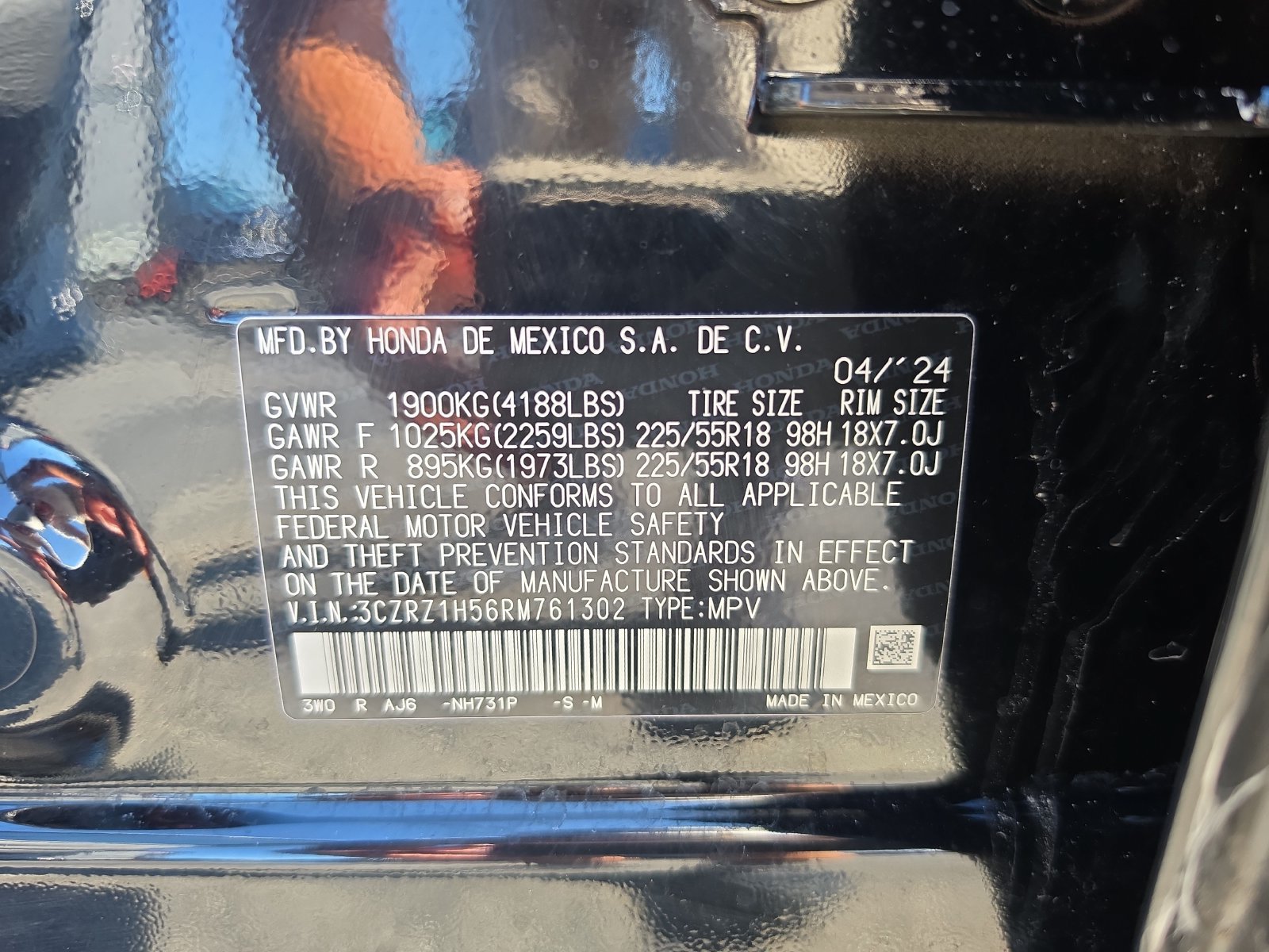 Certified 2024 Honda HR-V Sport image 29