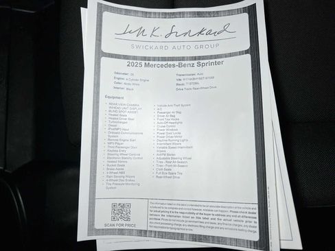Used 2025 Mercedes-Benz Sprinter 2500 image 36