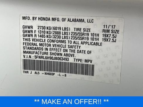 Used 2018 Honda Odyssey Elite image 28