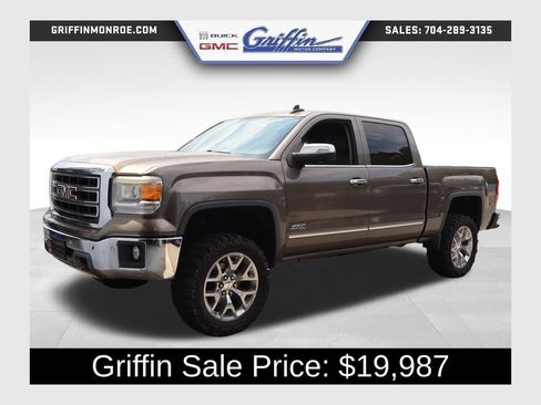 Used 2015 GMC Sierra 1500 SLT w/ SLT Crew Cab Value Package AWD/4WD image 1