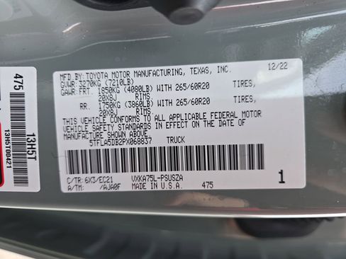 Used 2023 Toyota Tundra SR5 w/ TRD Sport Premium Package AWD/4WD image 38