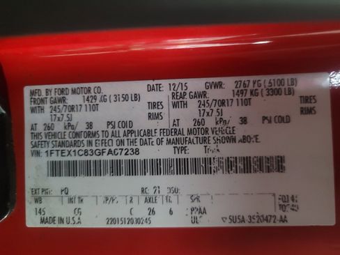 Used 2016 Ford F150 XL w/ Equipment Group 101A Mid RWD image 33
