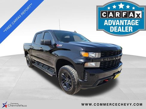 Used 2021 Chevrolet Silverado 1500 Custom Trail Boss w/ LPO, Dark Essentials Package AWD/4WD image 1