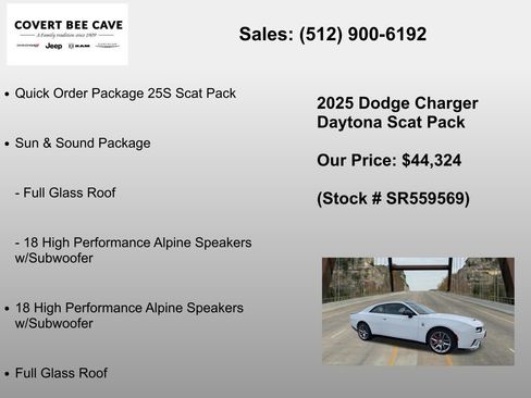 New 2025 Dodge Charger Daytona Scat Pack w/ Track Pack AWD/4WD image 6
