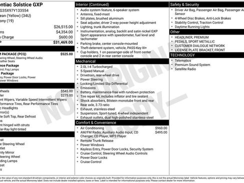Used 2007 Pontiac Solstice GXP w/ Premium Package image 17