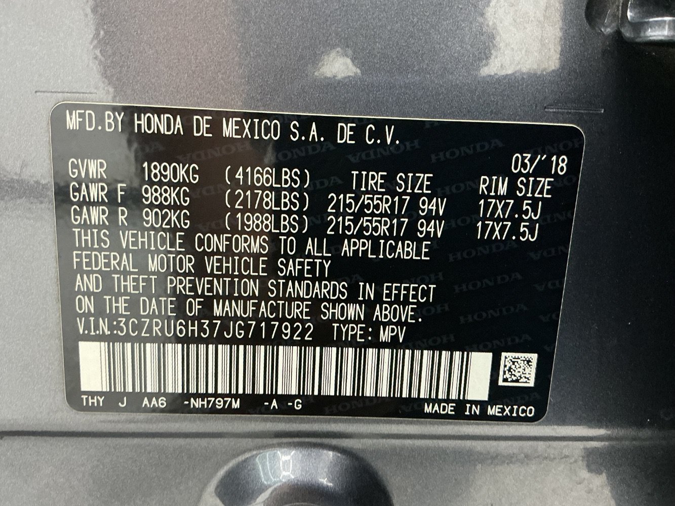 Used 2018 Honda HR-V LX image 47