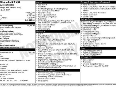 Used 2022 GMC Acadia SLT w/ Elevation Edition image 7