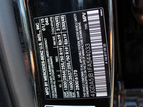 Used 2015 Mercedes-Benz ML 350 ML 350 Sport Utility 4D image 11