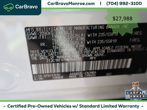 Used 2021 Toyota RAV4 XLE Premium FWD image 45