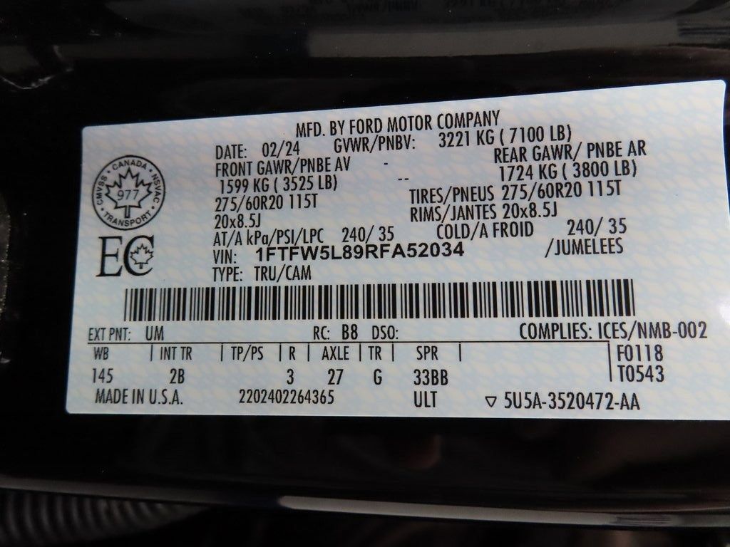 Used 2024 Ford F150 Lariat AWD/4WD image 61