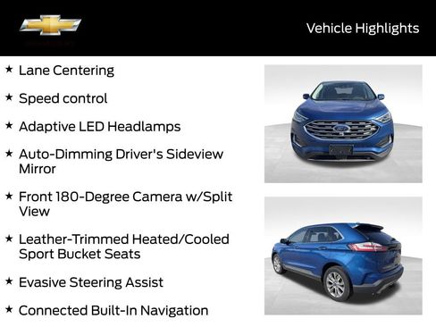 Used 2022 Ford Edge Titanium w/ Equipment Group 301A AWD/4WD image 21