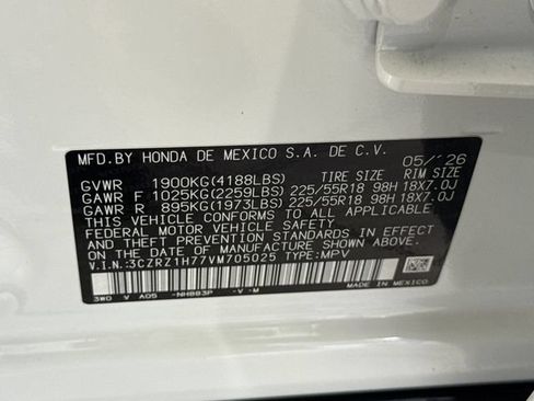New 2027 Honda HR-V EX-L image 37