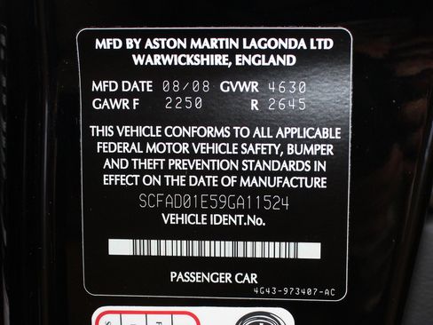 Used 2009 Aston Martin DB9 Coupe image 22