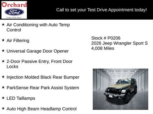 Used 2026 Jeep Wrangler Sport AWD/4WD image 25